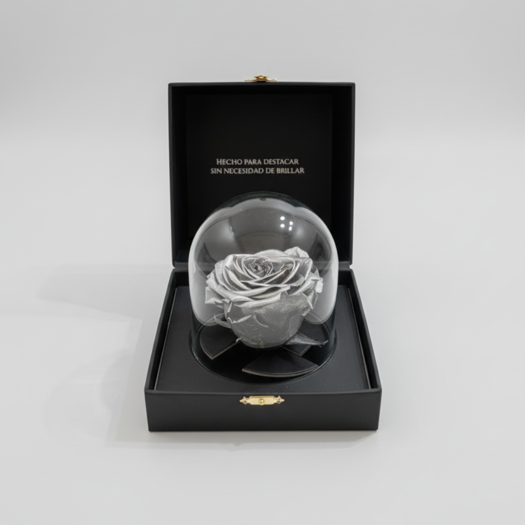Rosa Preservada All Black