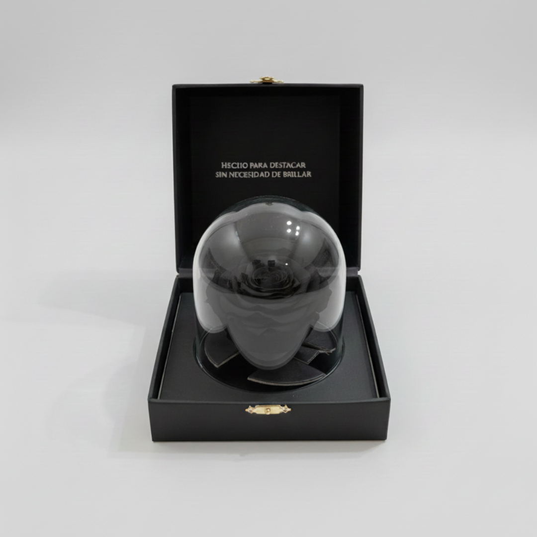 Rosa Preservada All Black